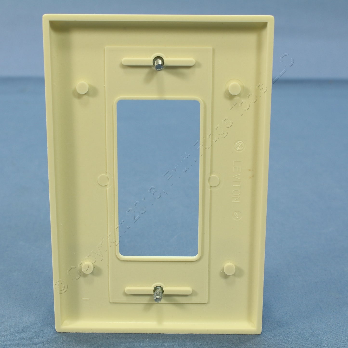 Leviton 82601 Almond 1-Gang Plastic Decora GFCI GFI Oversize Wallplate Cover