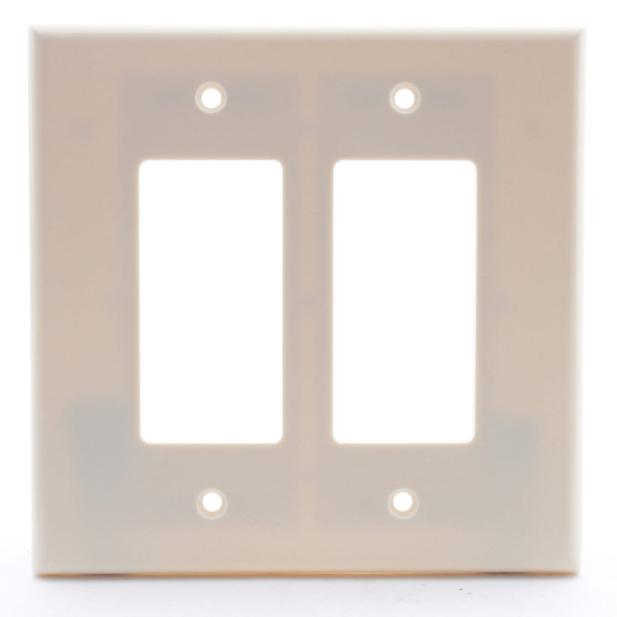 Leviton Oversize Almond 2-Gang Leviton Decora Wallplate GFCI Jumbo Cover 82602