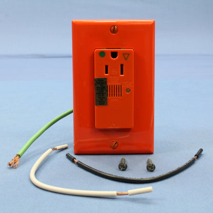 Leviton ORANGE Isolated Ground Hospital Surge Receptacle Outlet 15A 8281-IGO
