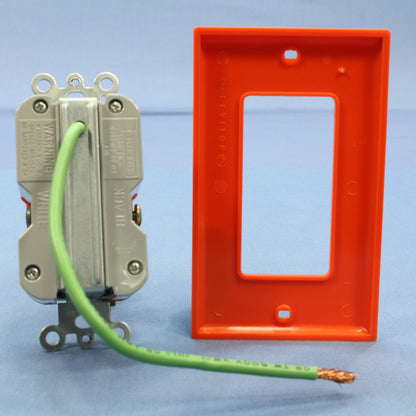 Leviton ORANGE Isolated Ground Hospital Surge Receptacle Outlet 15A 8281-IGO