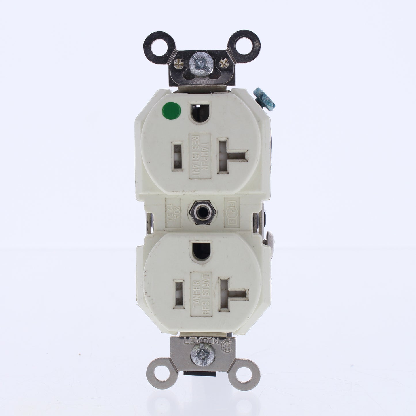 Leviton Almond Hospital Tamper Resistant Receptacle Duplex Outlet 20A 8300-SGA