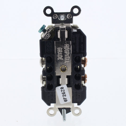 Leviton Almond Hospital Tamper Resistant Receptacle Duplex Outlet 20A 8300-SGA