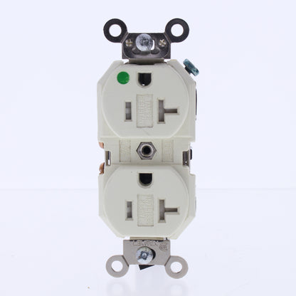 Leviton Almond Hospital Tamper Resistant Receptacle Duplex Outlet 20A 8300-SGA