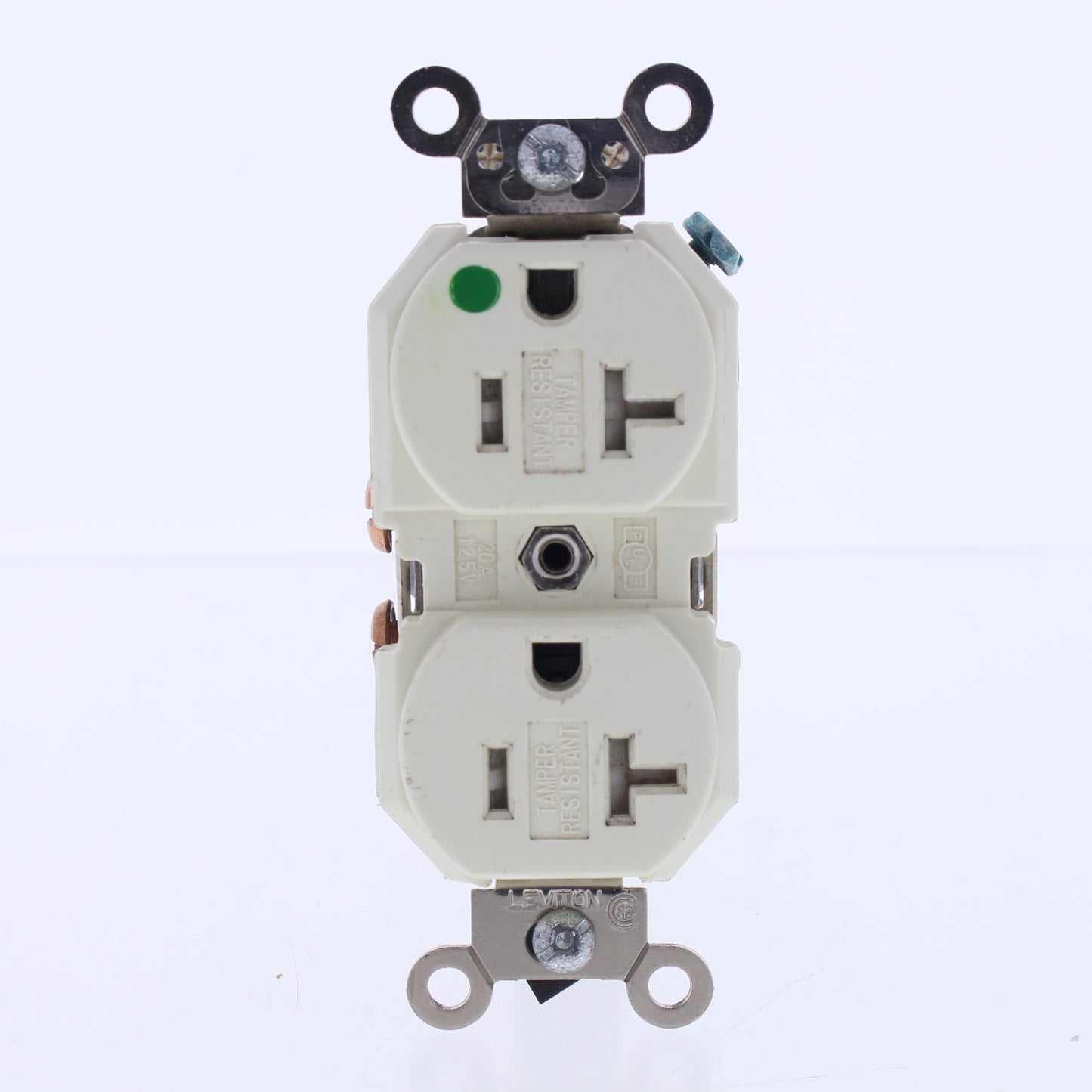 Leviton Almond Hospital Tamper Resistant Receptacle Duplex Outlet 20A 8300-SGA