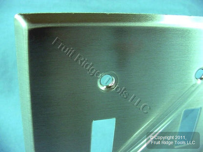 Leviton 83012 Aluminum 4-Gang Toggle Aluminum 3004 Alloy .040" Thick Wallplate