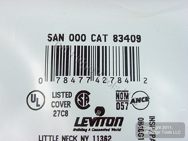 Leviton 83409 Aluminum 2-Gang Decora Aluminum 3004 Alloy .040" Thick Wallplate