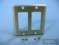 Leviton 83409 Aluminum 2-Gang Decora Aluminum 3004 Alloy .040" Thick Wallplate