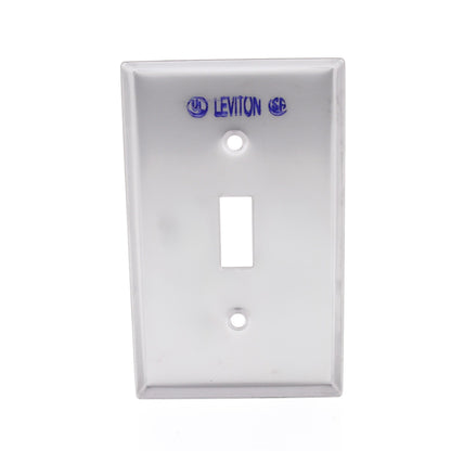 Leviton Non-Mag Stainless Steel 1-Gang Toggle Switch Cover Wall Plate 84001-40
