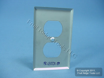 Leviton Stainless Steel Iso Ground Receptacle Wallplate Outlet Cover 84003-IG