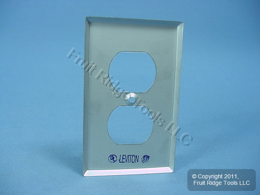 Leviton Stainless Steel Iso Ground Receptacle Wallplate Outlet Cover 84003-IG
