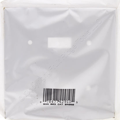Leviton Stainless Steel 2-Gang Toggle Switch Cover Wall Plate Switchplate 84009