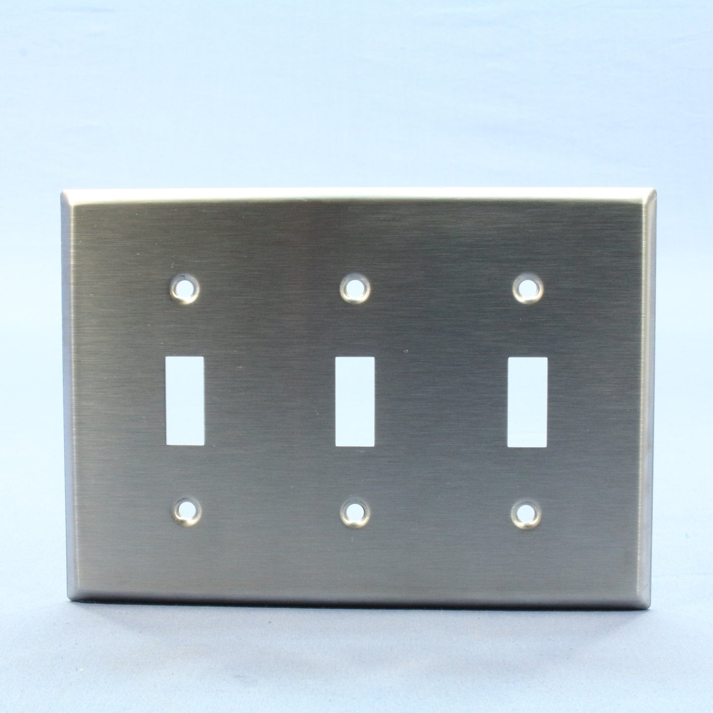 10 Leviton Type 430 Stainless Steel 3-Gang Toggle Switch Cover Wallplates 84011