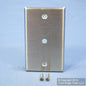 Leviton 84013-40 Stainless Steel 1-Gang .312" Telephone Cable Cover Non-Magnetic