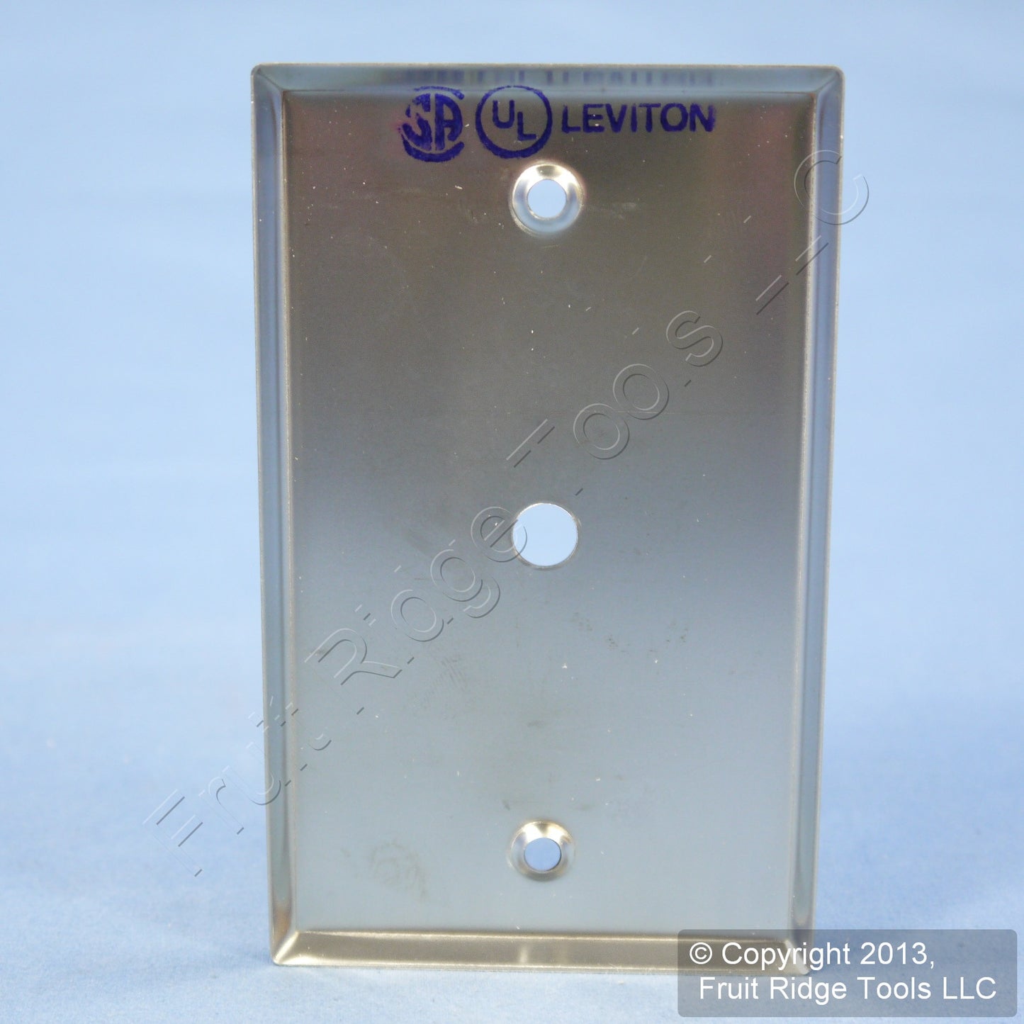 Leviton 84013-40 Stainless Steel 1-Gang .312" Telephone Cable Cover Non-Magnetic