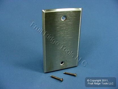 Leviton 1-Gang Magnetic Type 430 Stainless Steel Blank Cover Wallplate 84014