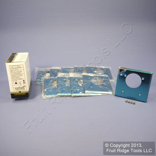 10 Leviton Stainless 2.15" Receptacle Wallplates Welder Dryer Range Oven 84022