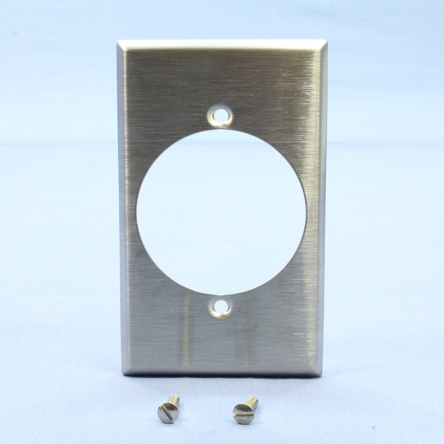 Leviton 84028 Stainless Steel 1G Dryer Range 2.15" Receptacle Wallplate Cover