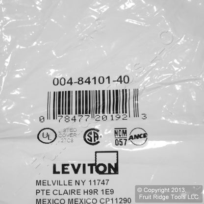 Leviton 84101-40 Stainless Steel Non-Magnetic 1-Gang Jumbo Toggle Switch Cover