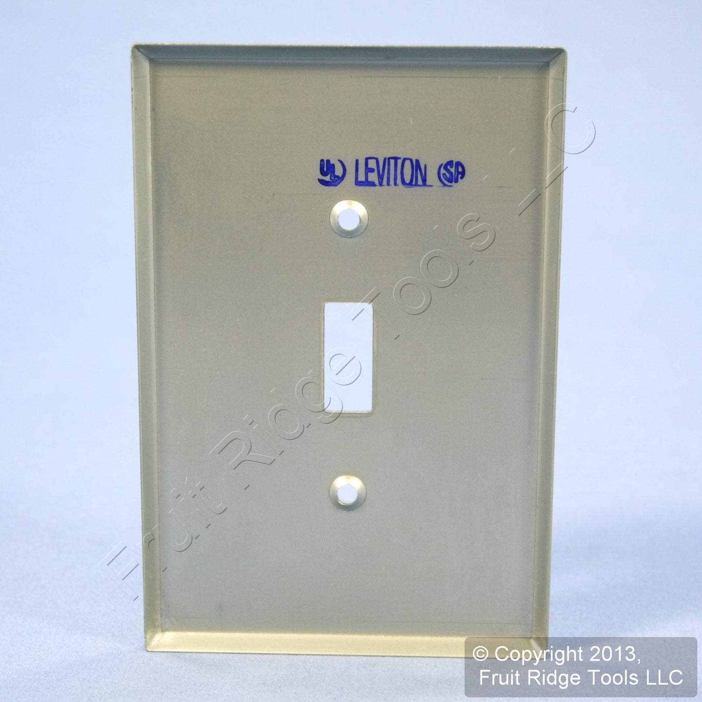 Leviton 84101-40 Stainless Steel Non-Magnetic 1-Gang Jumbo Toggle Switch Cover