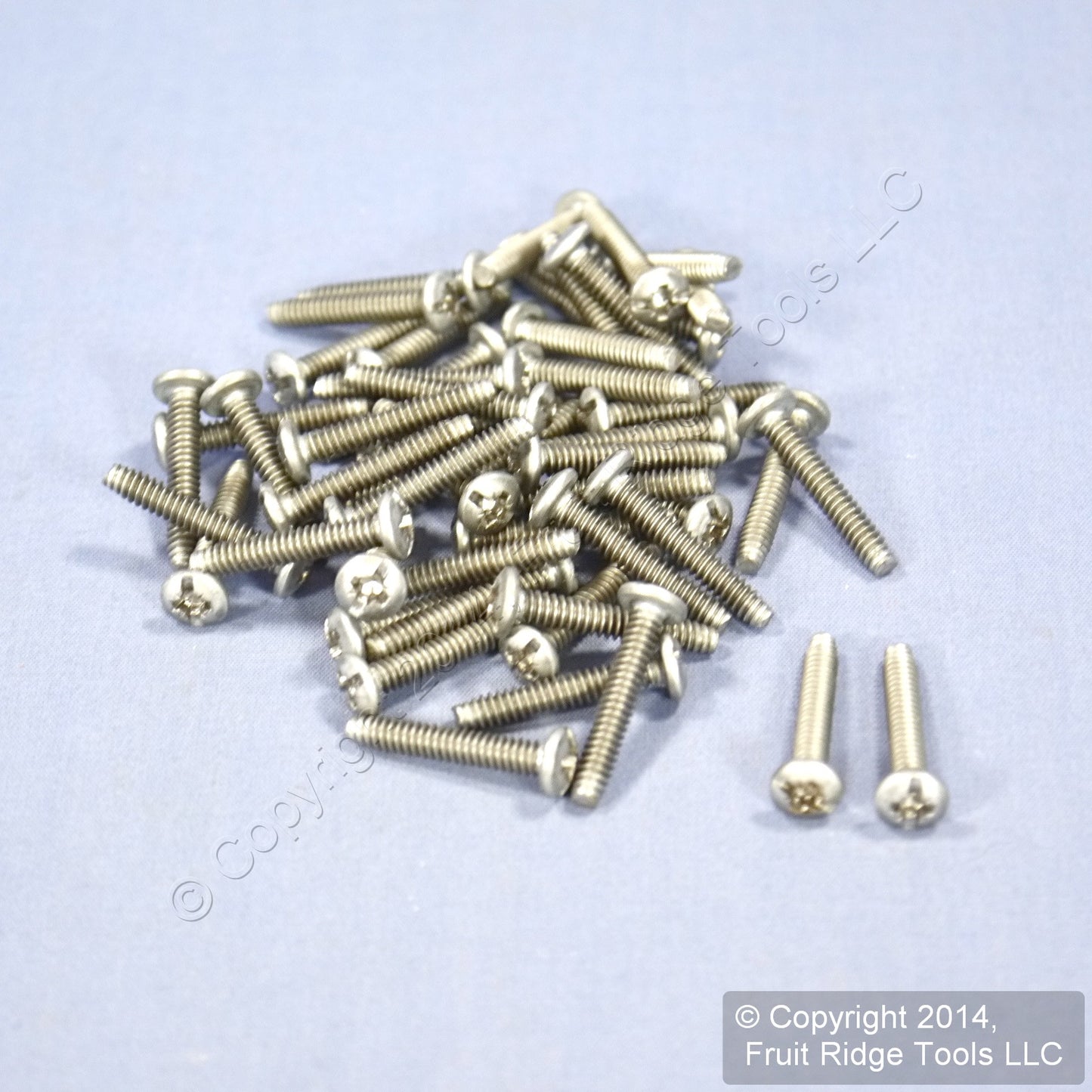 Leviton 84440-PRT Stainless Extra Long 7/8" Wallplate Phillips 6-32 Screws 50pcs