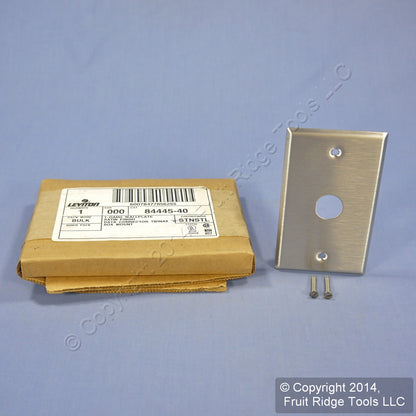 Leviton Non-Magnetic Stainless Steel Wallplate BNC Twinax D Connector 84445-40