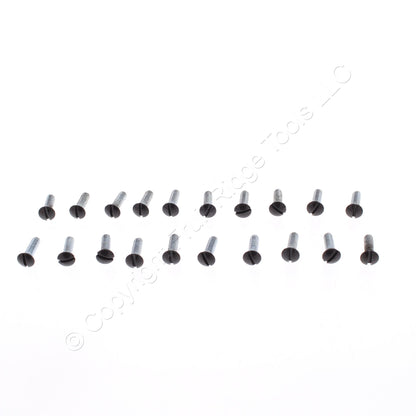 20 Leviton Brown 1/2" Outlet Wallplate Switch Cover Screws 6-32 Thread 85000-PRT