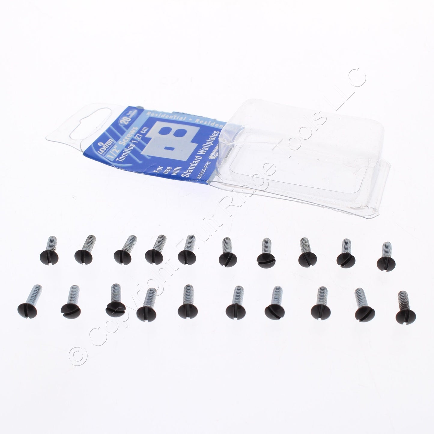 20 Leviton Brown 1/2" Outlet Wallplate Switch Cover Screws 6-32 Thread 85000-PRT