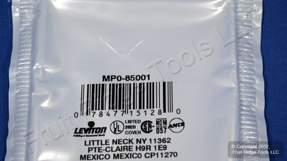 Leviton 85001 Brown 1-Gang Toggle Switch Plastic Standard Wallplate Covers 10pcs