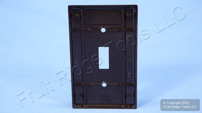 Leviton 85001 Brown 1-Gang Toggle Switch Plastic Standard Wallplate Covers 10pcs