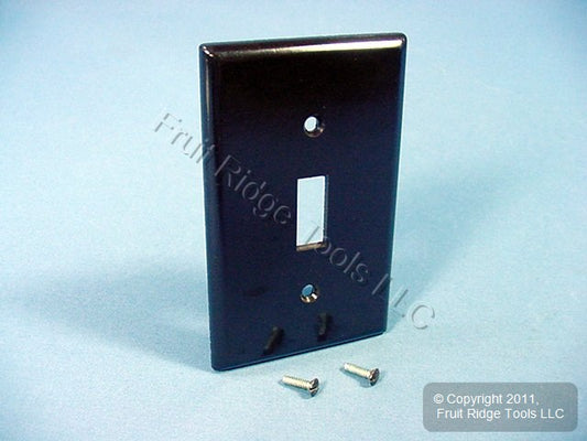 Leviton 85001 Brown 1-Gang Toggle Switch Plastic Standard Wallplate Cover Plate