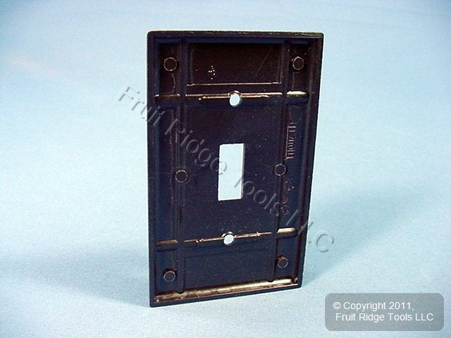 Leviton 85001 Brown 1-Gang Toggle Switch Plastic Standard Wallplate Cover Plate