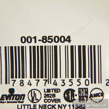Leviton 85004 Brown 1-Gang Single 1.406" Outlet Plastic Standard Wallplate Cover