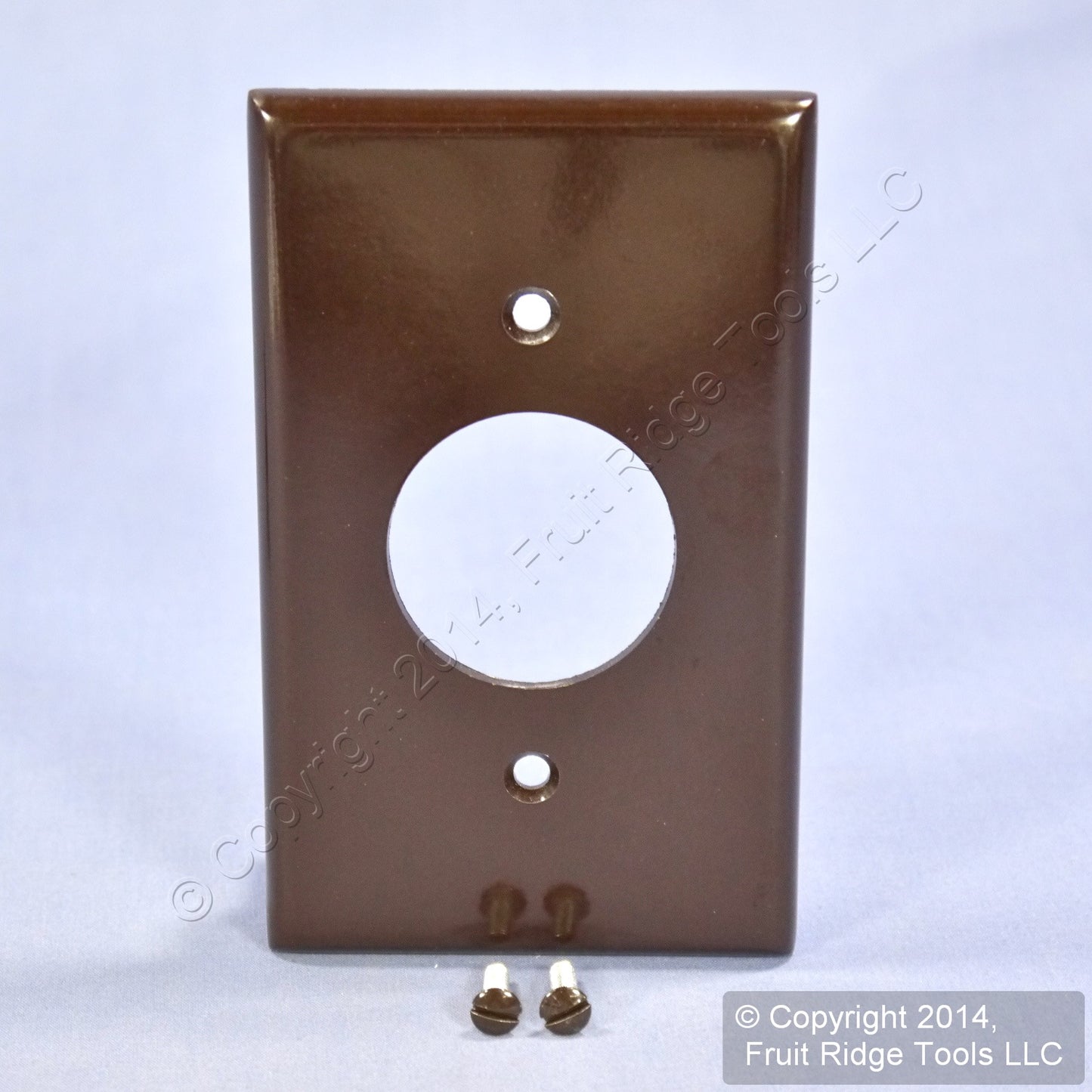 Leviton 85004 Brown 1-Gang Single 1.406" Outlet Plastic Standard Wallplate Cover