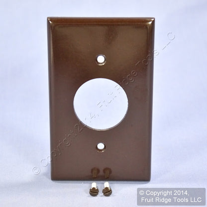 Leviton 85004 Brown 1-Gang Single 1.406" Outlet Plastic Standard Wallplate Cover