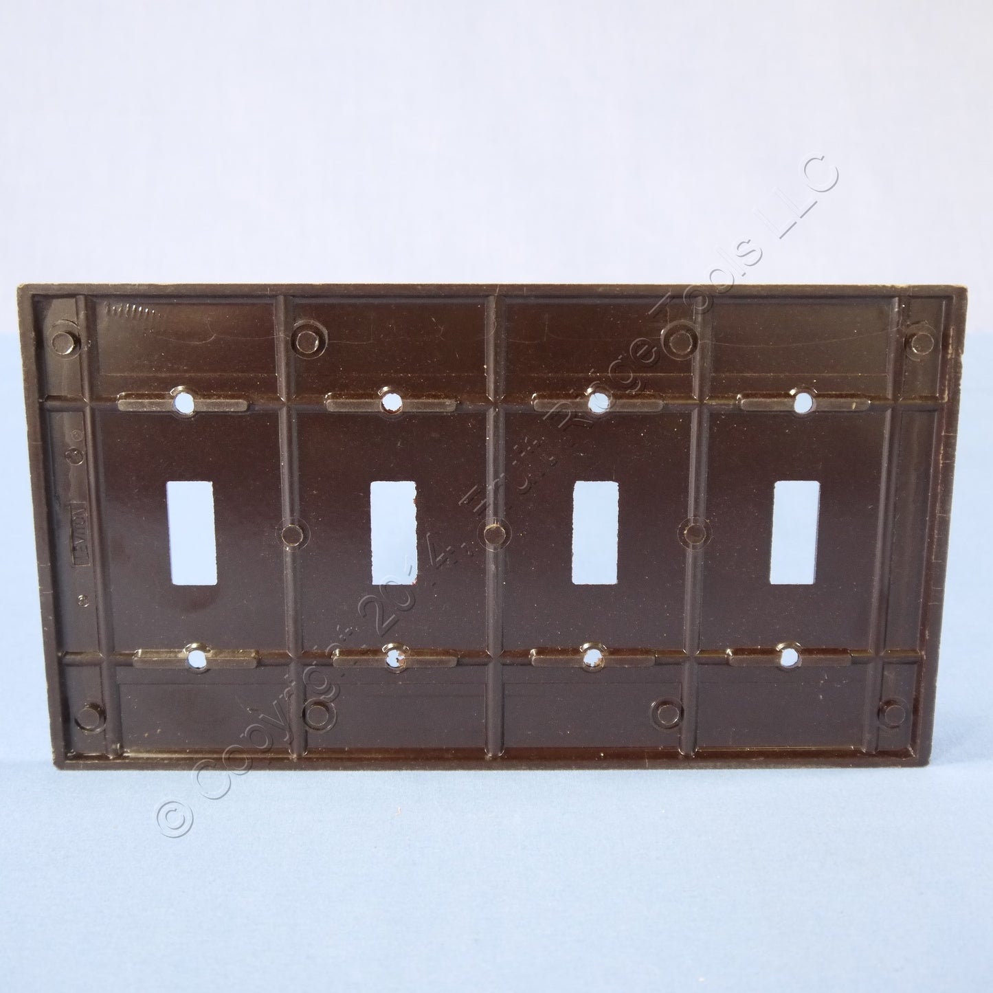 Leviton 85012 Brown Toggle Light Switch Cover 4-Gang Wall Plate Switchplate