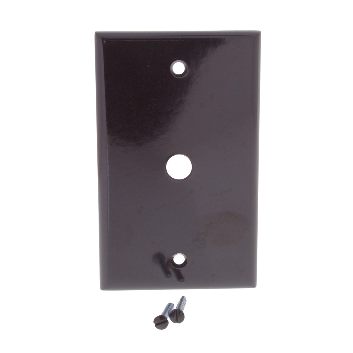 Leviton 85013 Brown 1-Gang .406" Phone Cable Thermoset Wallplate Covers 10pcs