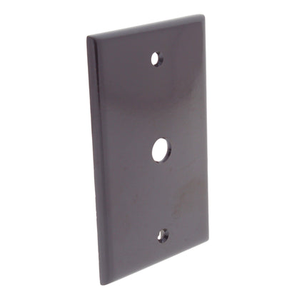 Leviton 85013 Brown 1-Gang .406" Phone Cable Thermoset Wallplate Covers 10pcs