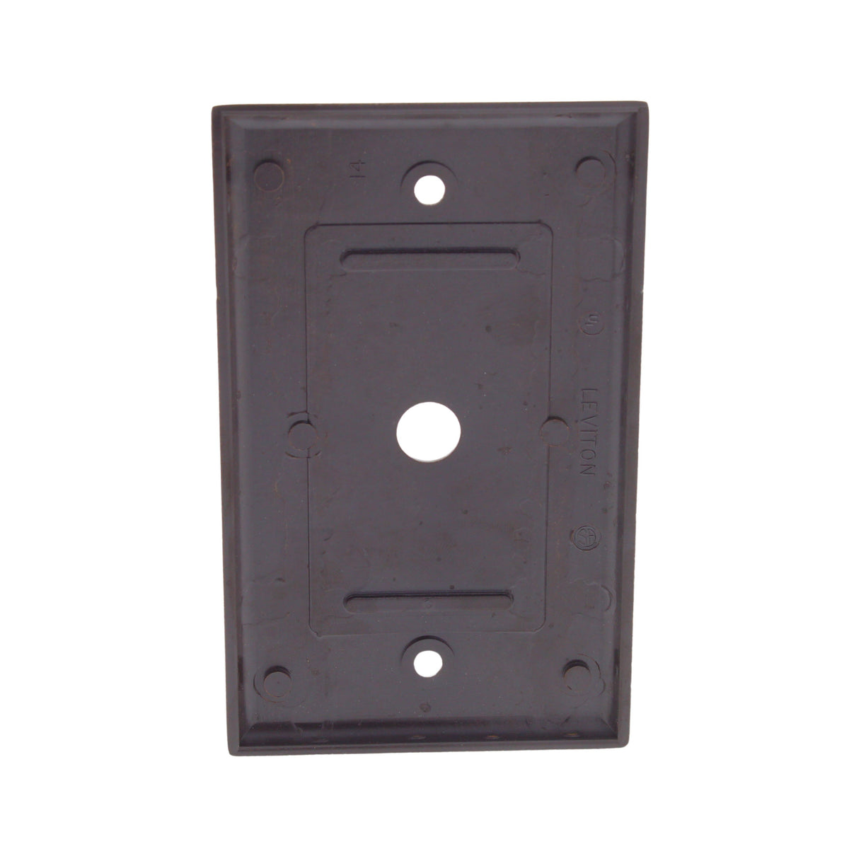 Leviton 85013 Brown 1-Gang .406" Phone Cable Thermoset Wallplate Covers 10pcs