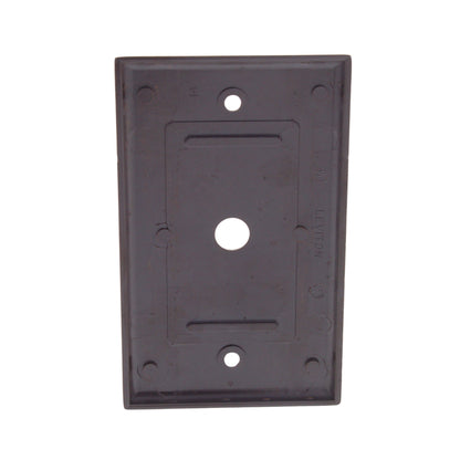 Leviton 85013 Brown 1-Gang .406" Phone Cable Thermoset Wallplate Covers 10pcs