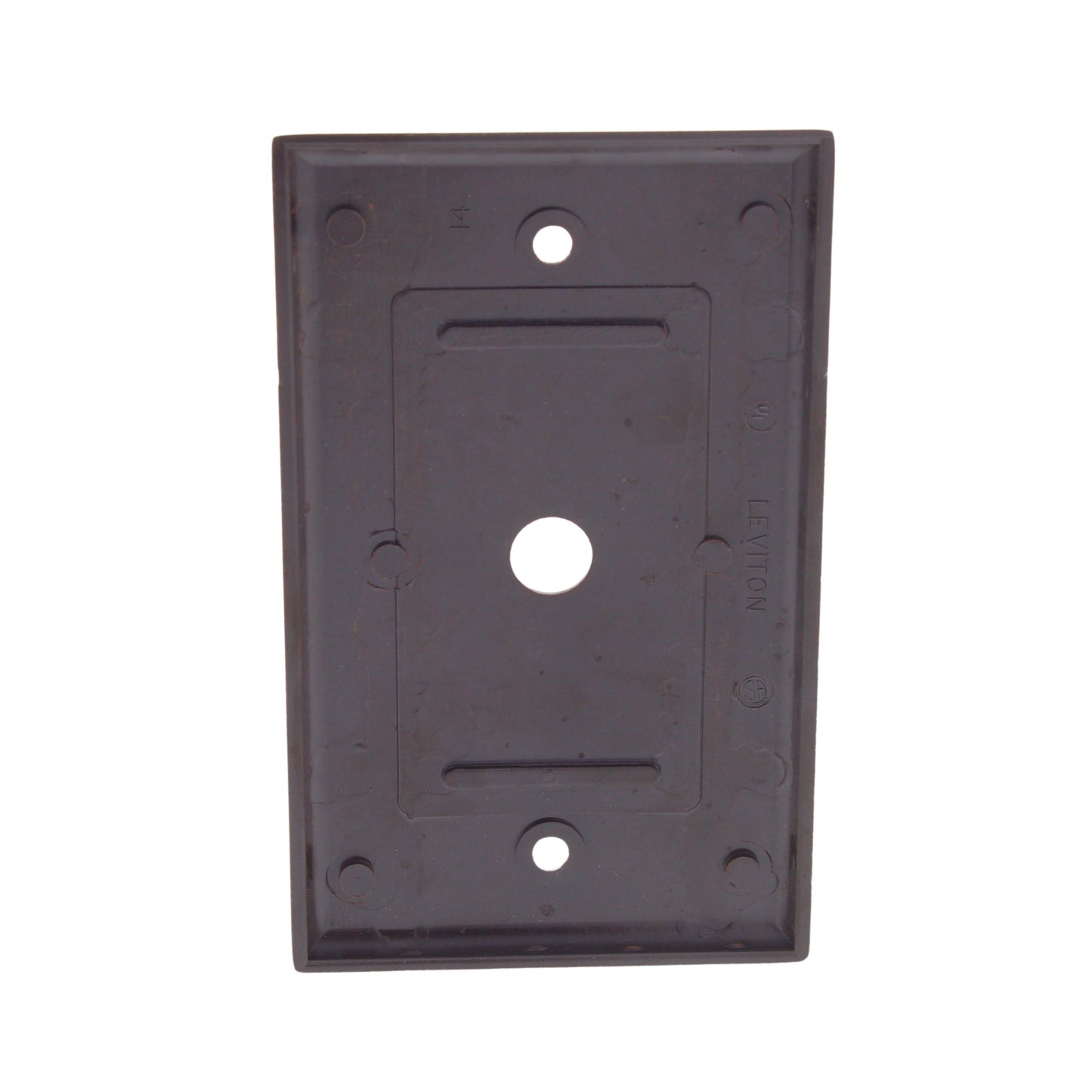 Leviton 85013 Brown 1-Gang .406" Phone Cable Thermoset Wallplate Covers 10pcs