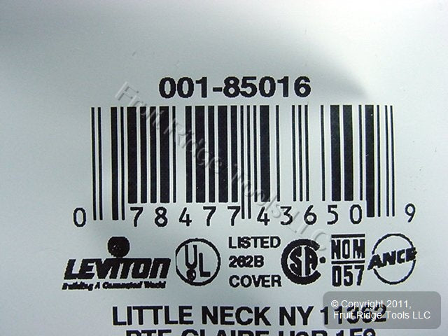 Leviton 85016 Brown 2-Gang Duplex Outlet Plastic Standard Wallplate Cover Plate