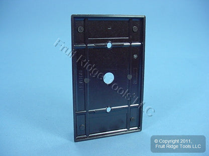 Leviton 85018 Brown 1-Gang Phone .406" Hole Plastic Wallplate Cover Strap Mount