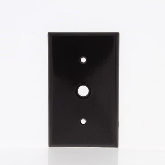 Leviton 85018 Brown Cable Wallplates Telephone 0.407"/0.625" Box Mount 10-Pack
