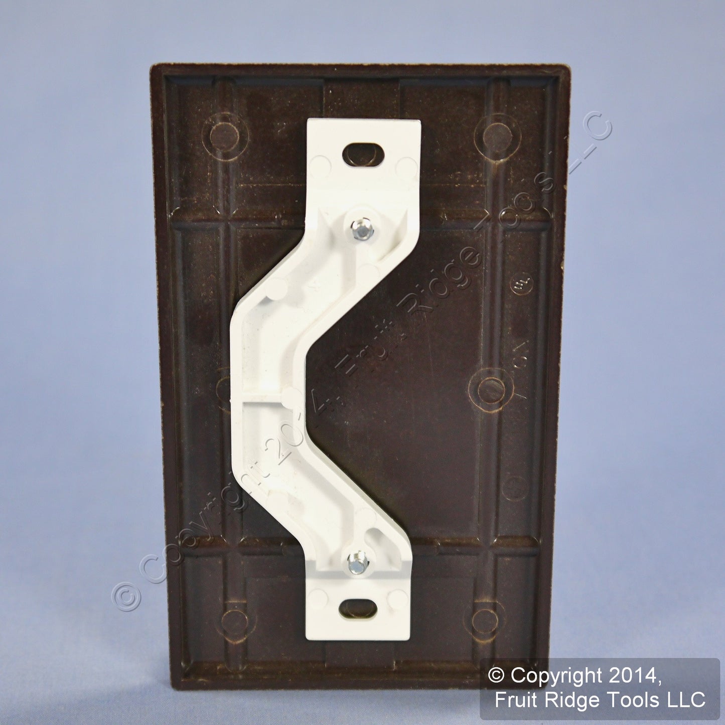 Leviton 85019 Brown 1-Gang Blank Plastic Standard Wallplate Cover Strap Mount