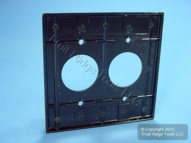 Leviton 85052 Brown 2-Gang 2 - 1.406in. Outlet Plastic Standard Wallplate Cover
