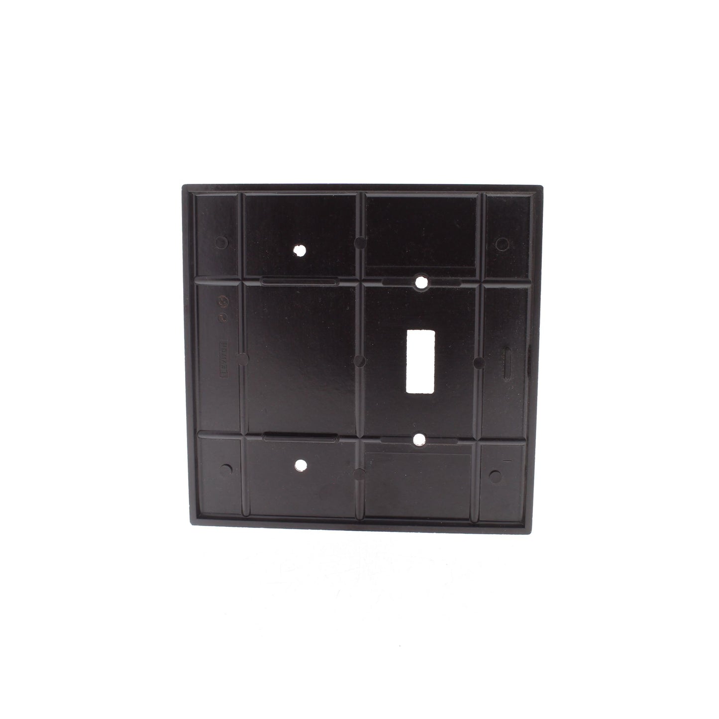 Leviton 85106 Oversize Brown Blank Switch Cover 2Gang Plastic Wallplates 25-Pack
