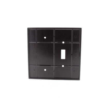Leviton 85106 Oversize Brown Blank Switch Cover 2Gang Plastic Wallplates 25-Pack
