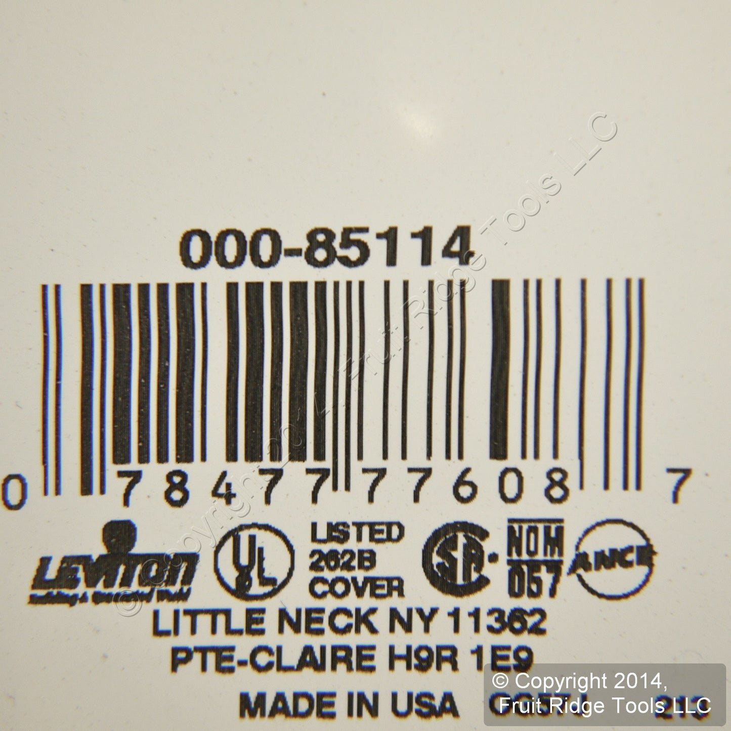 Leviton 85114 Brown 1-Gang Blank Plastic Oversize Wallplate Cover Box Mount