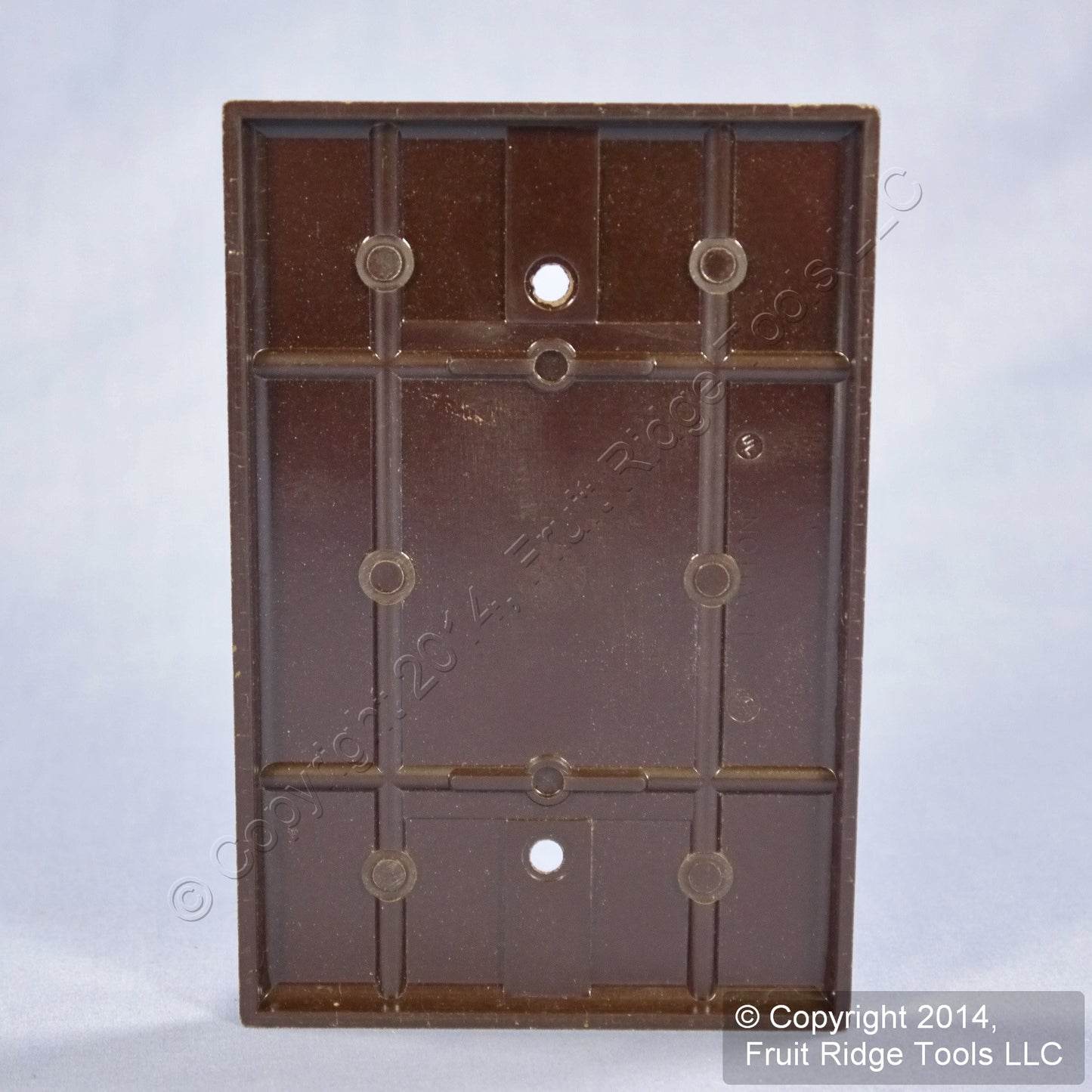 Leviton 85114 Brown 1-Gang Blank Plastic Oversize Wallplate Cover Box Mount