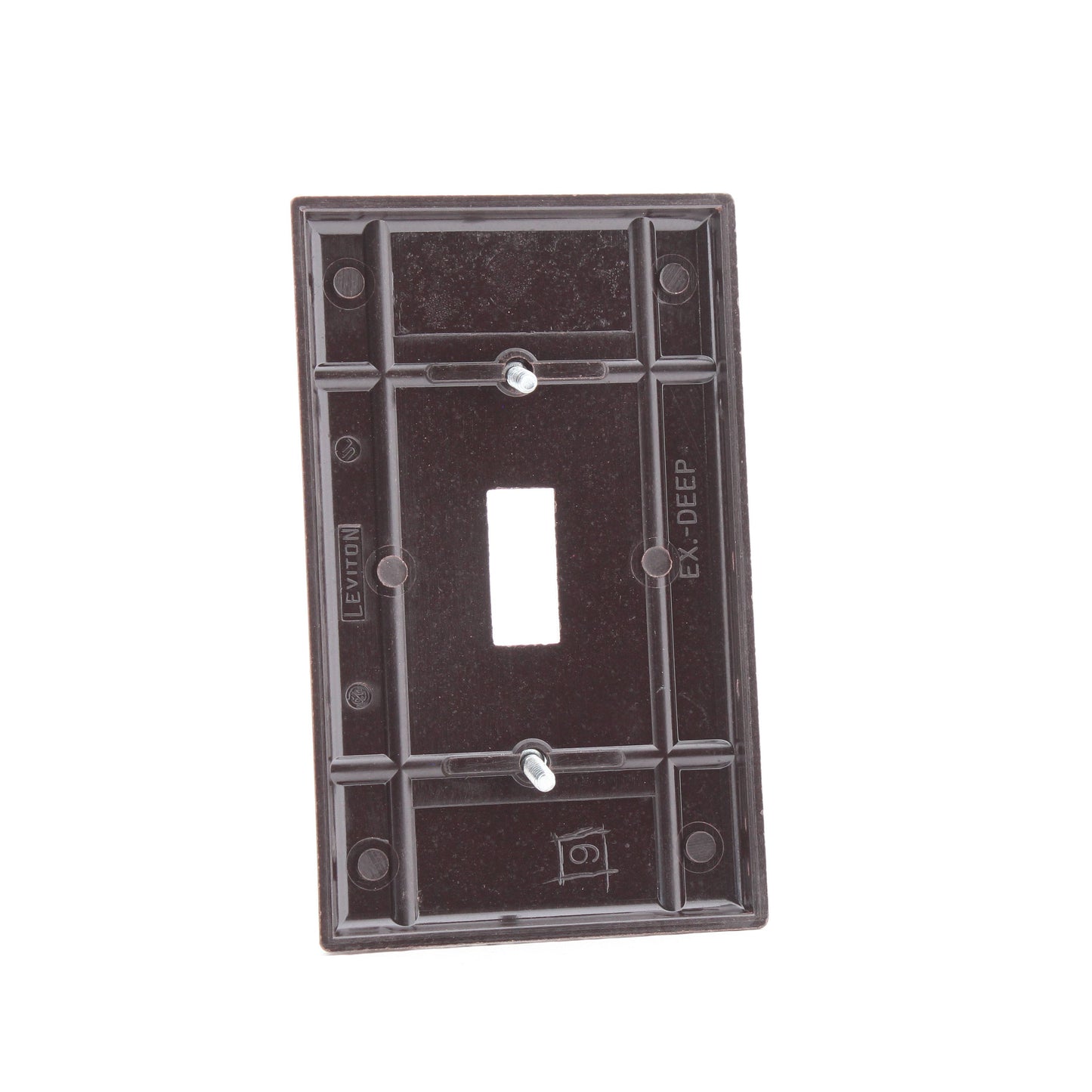 Leviton 85301 Brown X-Deep Toggle Switch Cover Wall Plates Switchplates 25-Pack